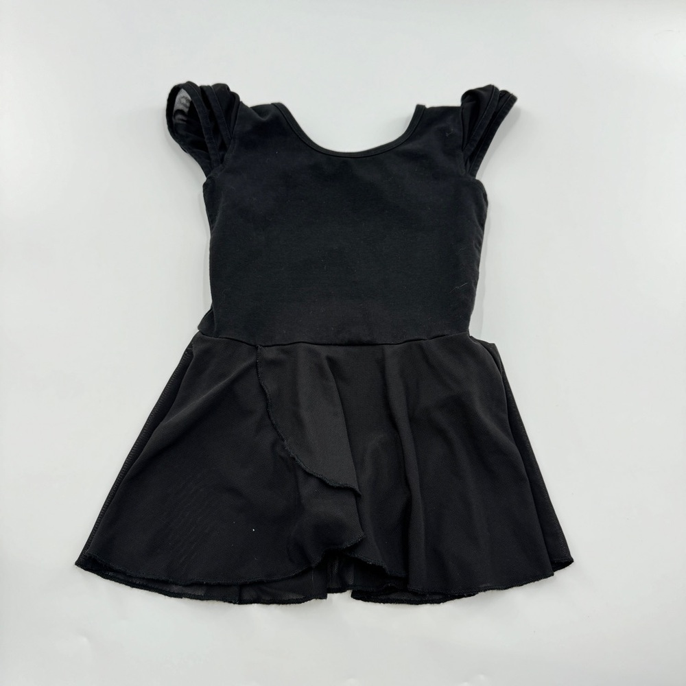 Brandless Black Ballet Leotard with Mesh Skirt Little Girls Size Small